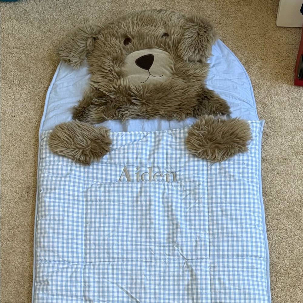 Pottery Barn “Aiden” sleeping bag. Brand new